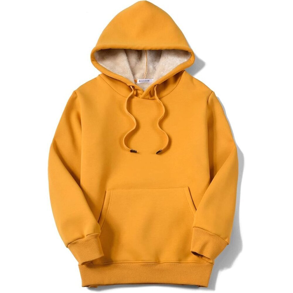 Women's Fleece Sherpa Hooded Sweatshirt Plus Size Warm Casual Pullover - Picture 5 of 5